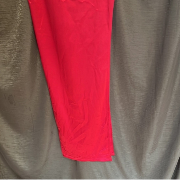Windsor- Lola High Slit Satin Dress (Lipstick Red)-Small - Picture 10 of 10